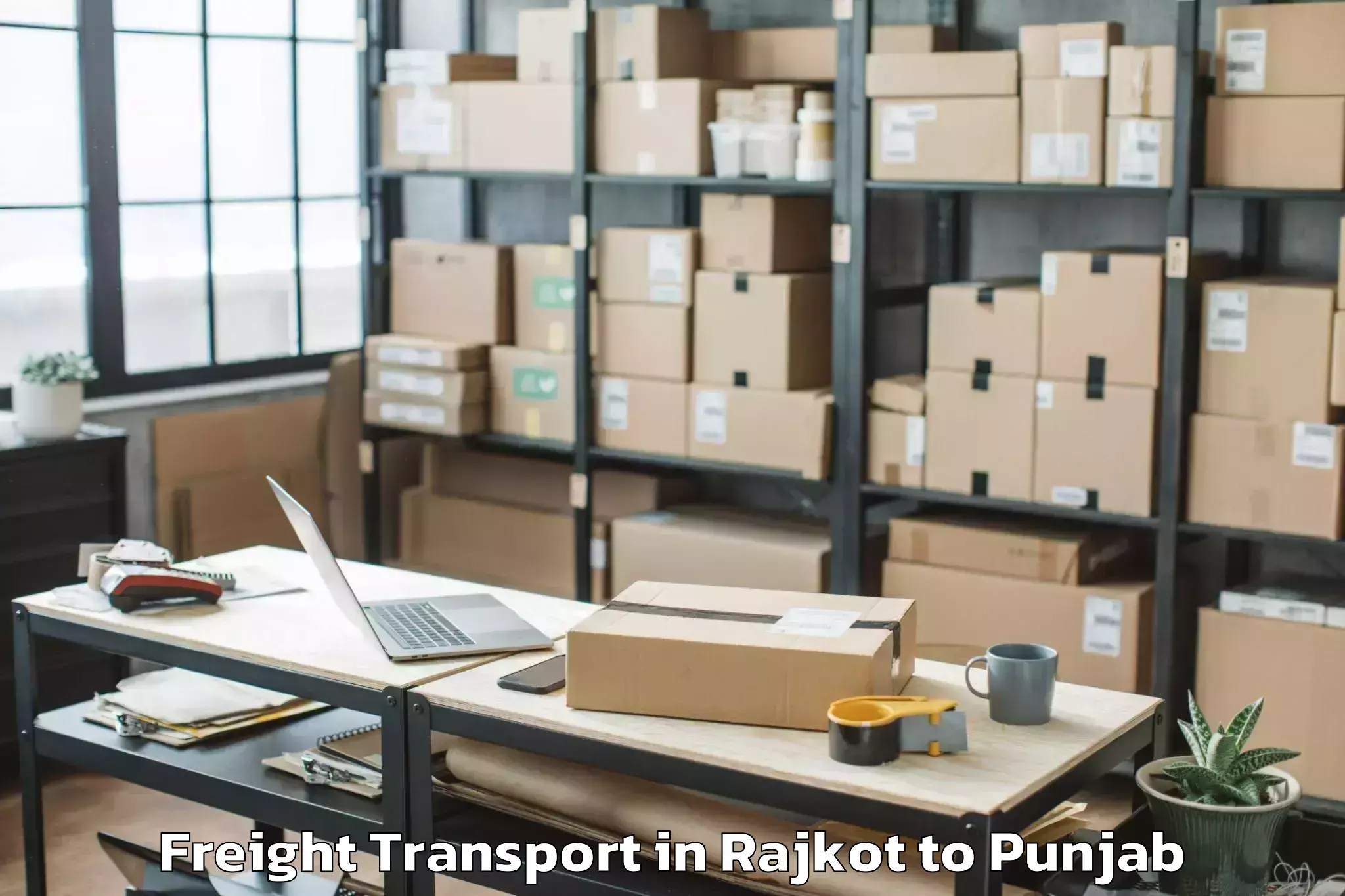 Trusted Rajkot to Guru Kashi University Talwandi Freight Transport